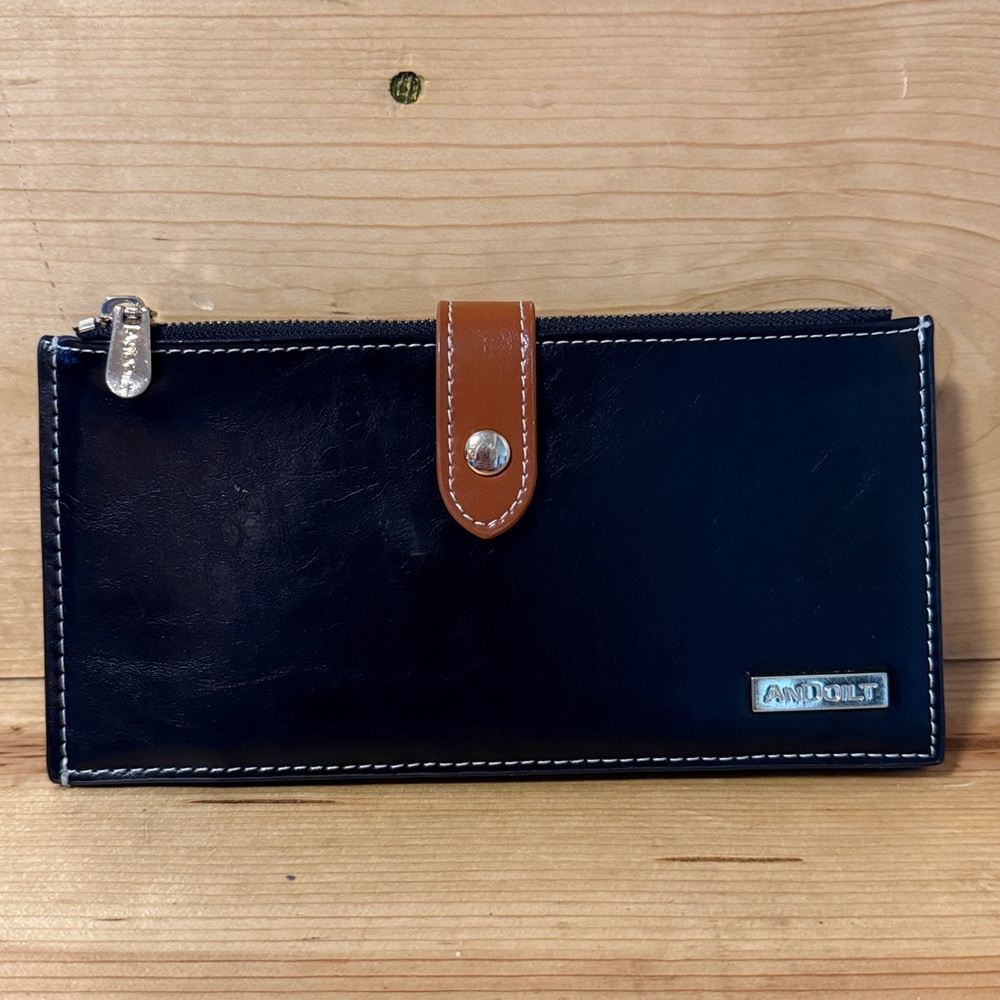 Andoilt Black Leather Wallet RFID Blocking